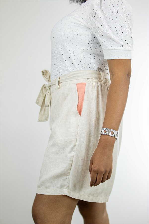 BERMUDA BICOLOR LINHO | PODEROSA PLUS