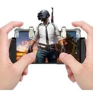 Gatilho De Plástico e Metal Gamepad Botões Pubg, Free Fire