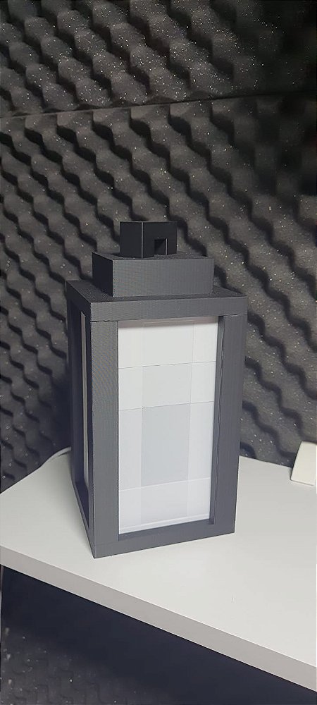 Luminária MineCraft, LED com controle