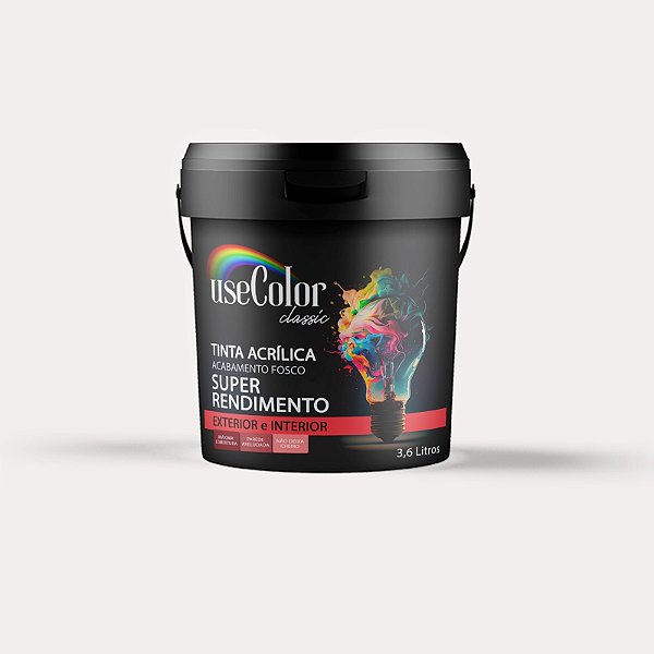 Tinta latex Acrílico useColor linha Classic tipo Standard - 3,6 litros