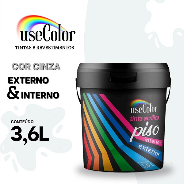 Tinta Piso 3,6L Cinza Chumbo