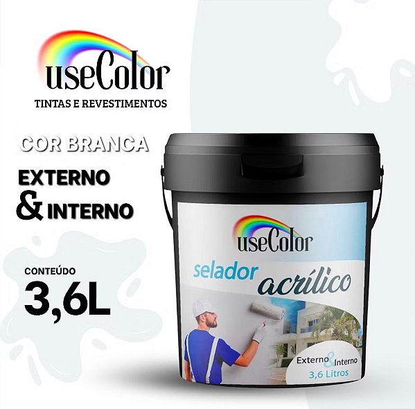 Selador Acrílico 3,6L Premium Branco Antimofo Ótima Aderência Interno e Externo
