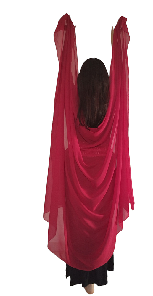 Véu Dança do Ventre Vermelho