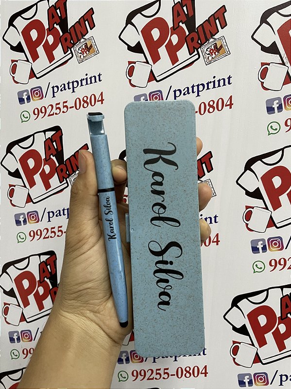 Canetas Personalizadas Touchpad + Estojo