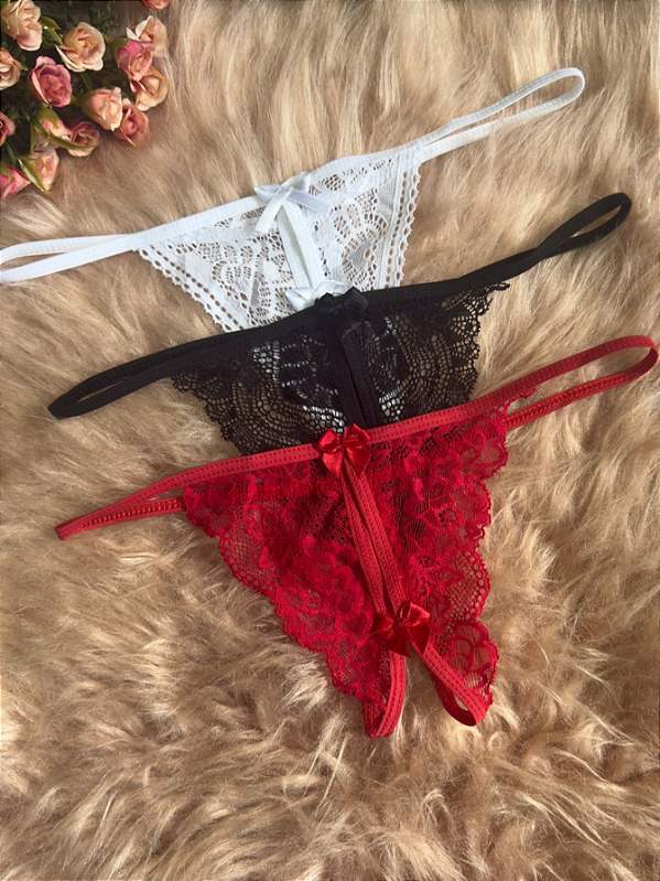Kit 2 Calcinhas Apressadinha Lingerie Sexy Fio