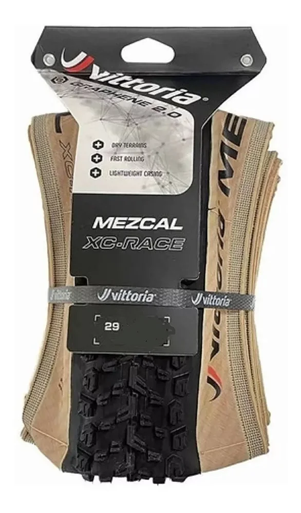 Pneu aro 29 Vittoria Mezcal 29x2.35 xc racing faixa bege