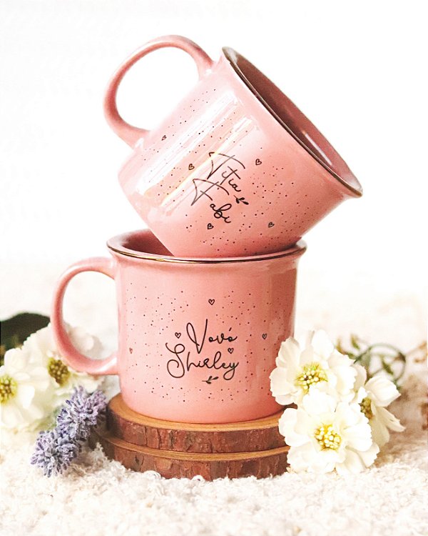 Caneca Flora Anúncio Gravidez Personalizada