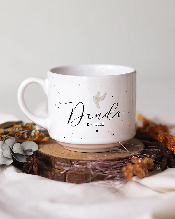Xícara Personalizada Batizado Divino