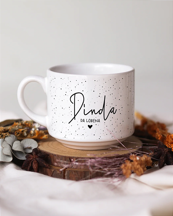Xícara Personalizada Queridinha Minimalista