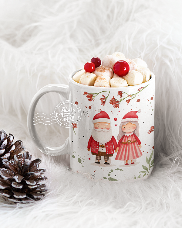 Caneca tradicional personalizada amor de natal