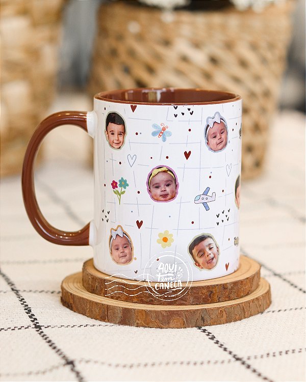 Caneca com Rostinhos Fofa