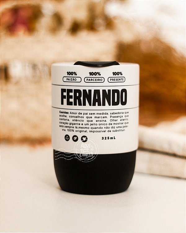 Copo cerâmica com tampa personalizado arte rótudo produto 100% amor
