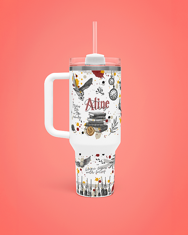 Copo Zaya 1,2L Casa Bravura Vermelha (Coleção Casas da Magia)