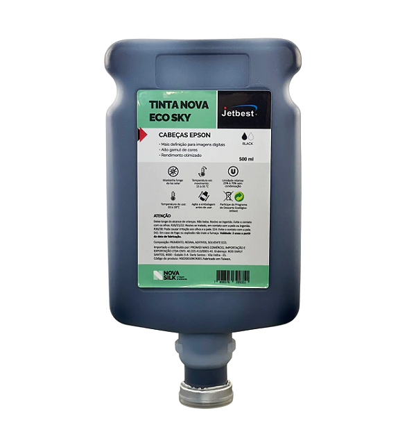 TINTA NOVA ECO SKY 500ML - BLACK