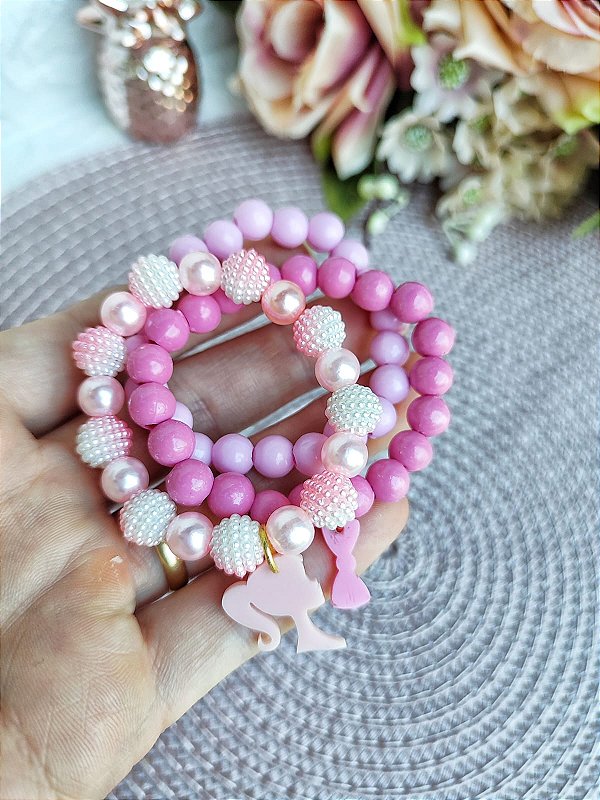 Kit pulseira Barbie