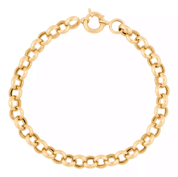 Pulseira Portuguesa de Ouro 18k - 7 Gramas - 6mm De Largura