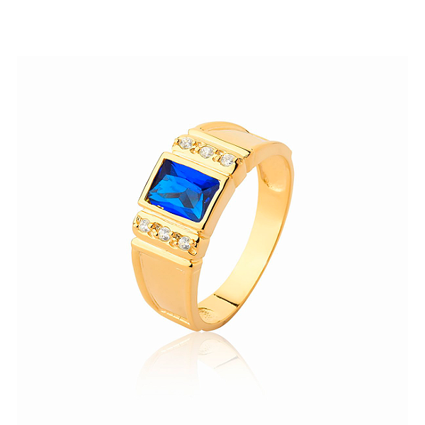 Anel de Formatura Unissex Personalizável de Ouro 18k - Cód. 1772
