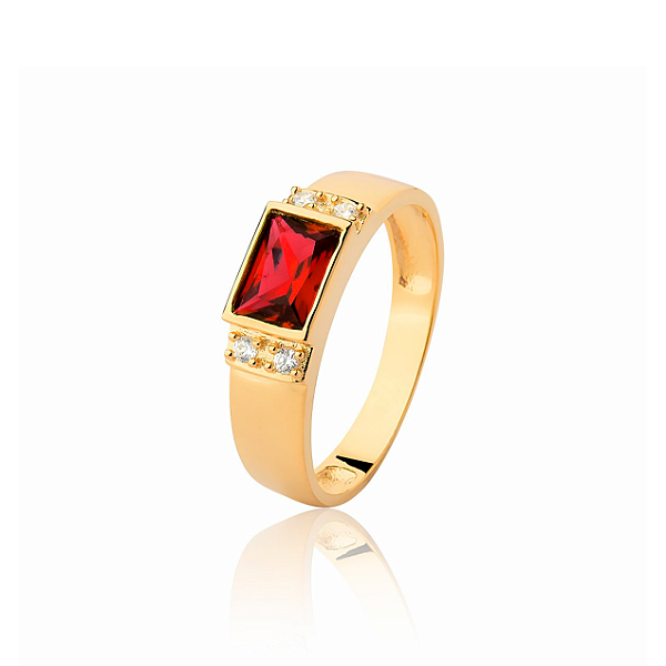 Anel de Formatura Feminino de Ouro 18k - Cód 1784