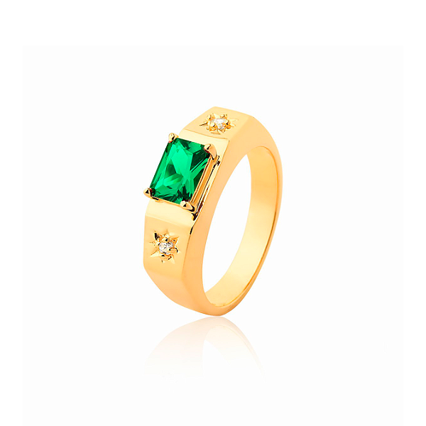 Anel de formatura Masculino de Ouro 18k 7,5 Gramas Cód. 0555