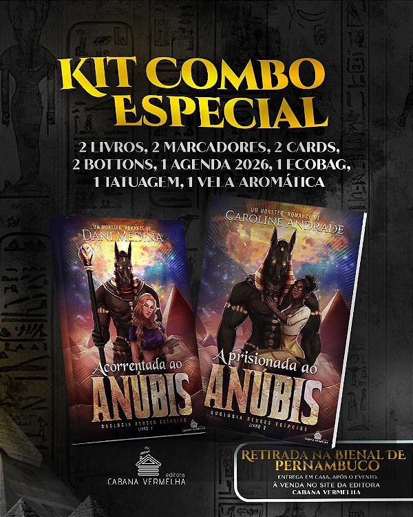 COMBO DUOLOGIA DEUSES EGÍPCIOS - DANI MEDINA E CAROLINE ANDRADE ( PRÉ-VENDA)