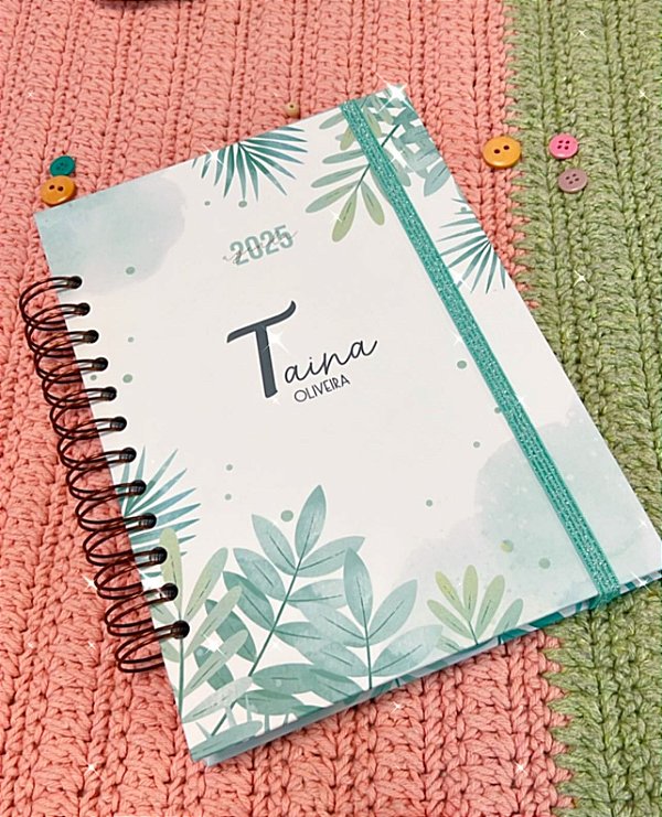 Agenda A5 folhagem