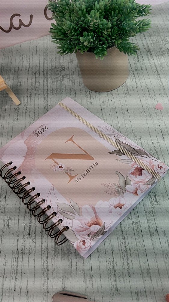 Agenda A5 folhagem - 2 dias p/pag