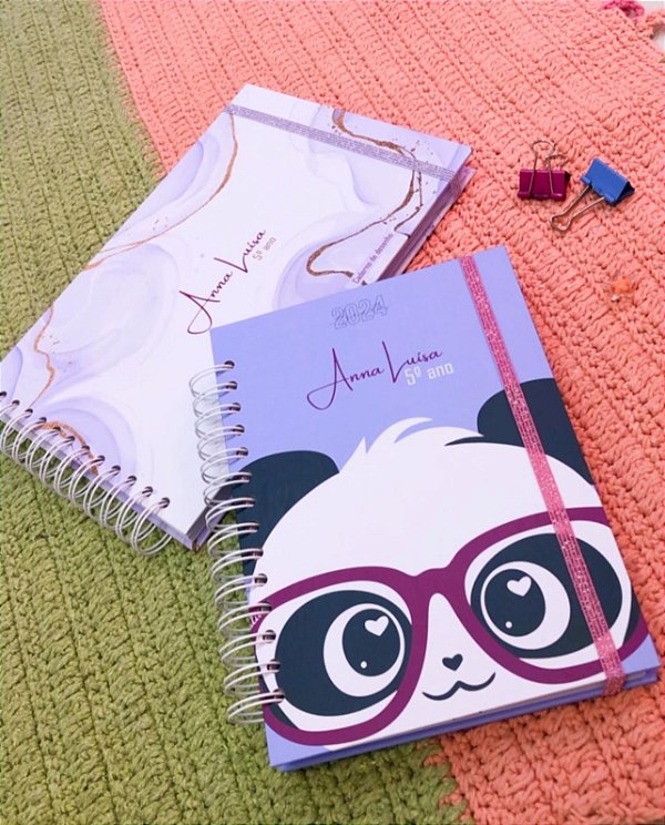 KIT 06 - Agenda A5 / caderno de desenho e Etiqueta
