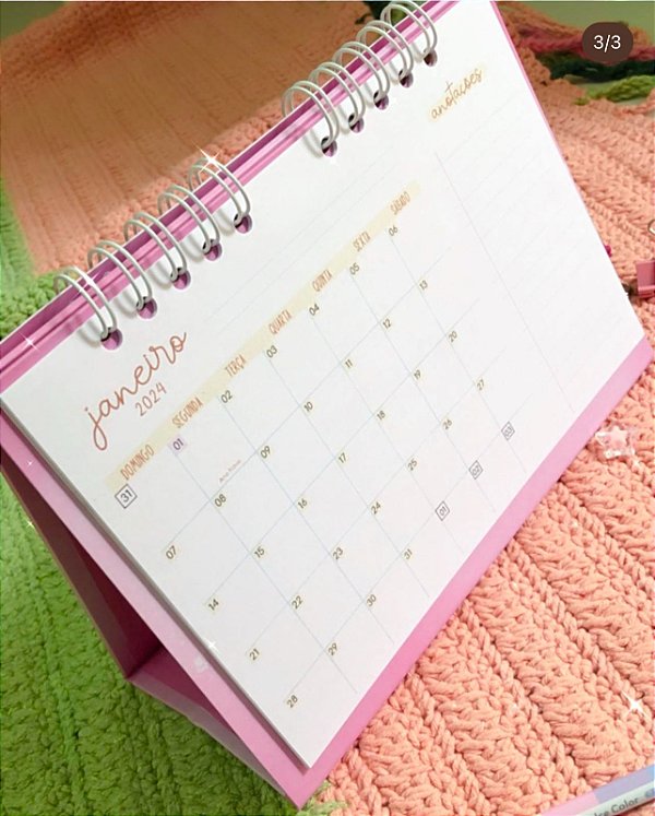 Calendário de mesa A5