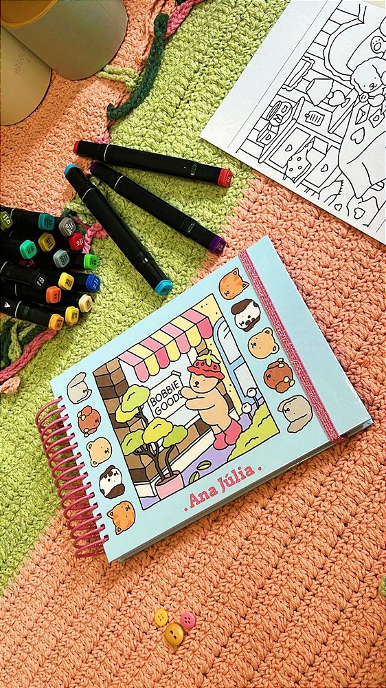 Livro de Colorir Bobbie Good (COR AZUL)