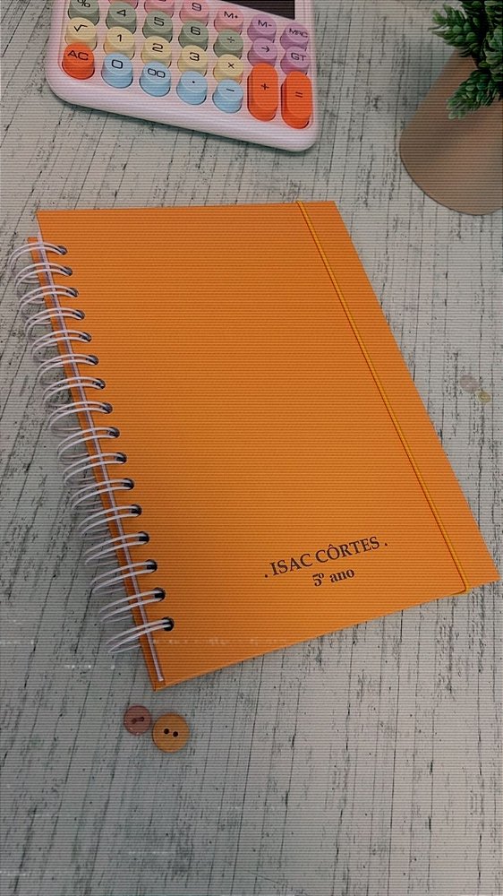 Caderno colégial Wire-o c/100fls - fundo LISO