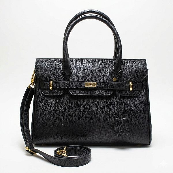 Bolsa de Couro Lolla Fly Preta