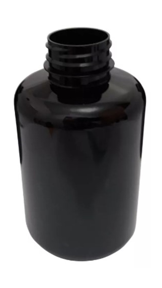 Frasco Pet Preto c/ Tampa Vermelha Flip Top