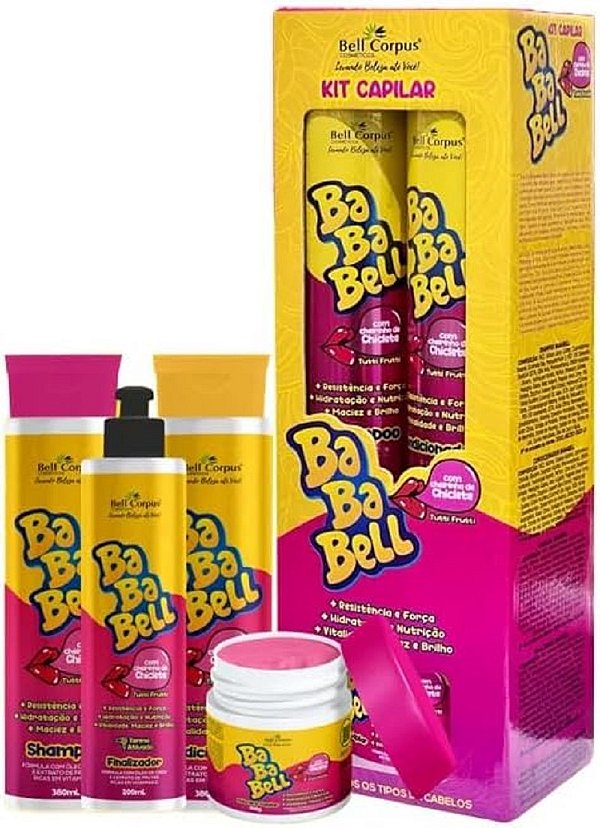 Kit Capilar 4 em 1 Hidratação Poderosa com Cheirinho Babalu Tutti Frutti