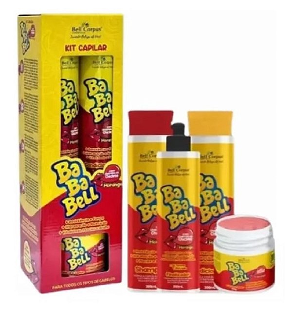 Kit Capilar 4 em 1 Hidratação Poderosa com Cheirinho Babalu Morango
