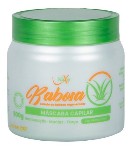 Mascara De Hidratação Capilar Babosa Naxos 500g