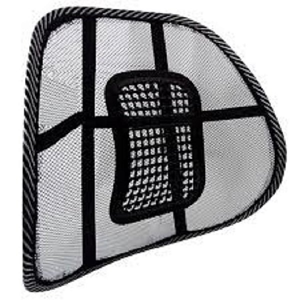 Encosto Lombar Ortopédico para Cadeira Escritório e Carro Apoio de Costas Ergonômico com Tela Respirável