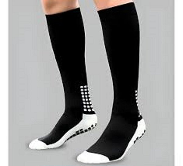 Par Meia Cano Alto Longa Antiderrapante Esportiva