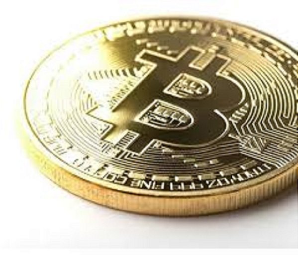 Moeda Bitcoin Dourada Colecionável Metal Luxo + Case Protetora