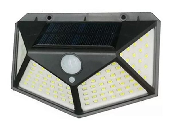 Luminária Solar de Parede Indução Preto DS-11361