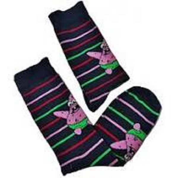 Par de Meias Divertidas Cano Alto Adulto/Infantil Tam 33 ao 38