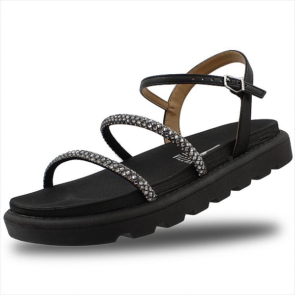 Sandália Vizzano Papete Feminino - Preto