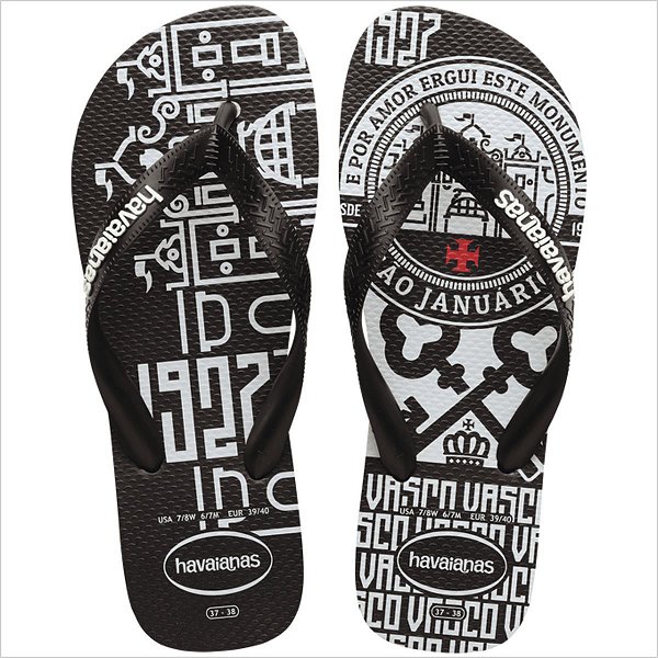 Chinelo Havaianas Top Times Havaianas Vasco - Preto