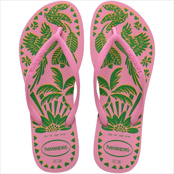 Chinelo Havaianas Slim Tucano FC Feminino - Pink Limonade