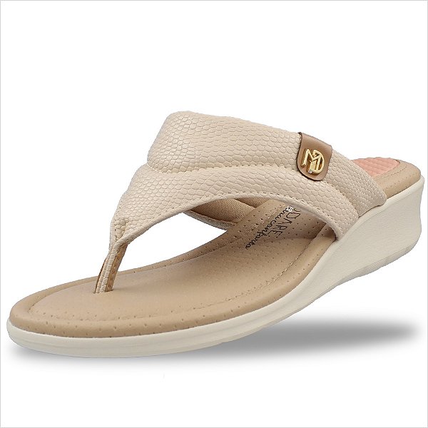 Tamanco Modare Ref:7190.100.28297 - Creme 985/Tan 1080
