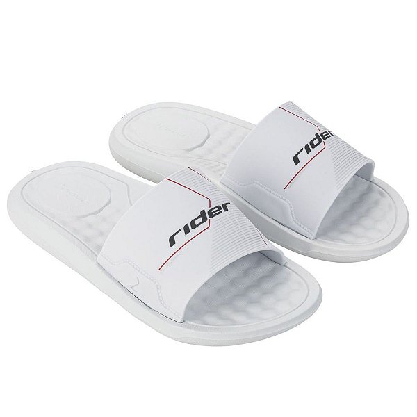 Chinelo Rider Step Slide AD Ref:12265 - Branco/Branco/Preto