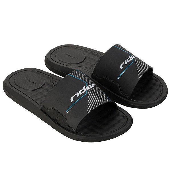 Chinelo Rider Step Slide AD Ref:12265 - Preto/Preto/Branco