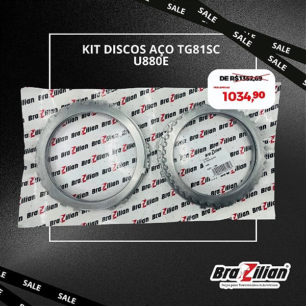 Kit Disco Aço Câmbio Automático TG81SC U880E