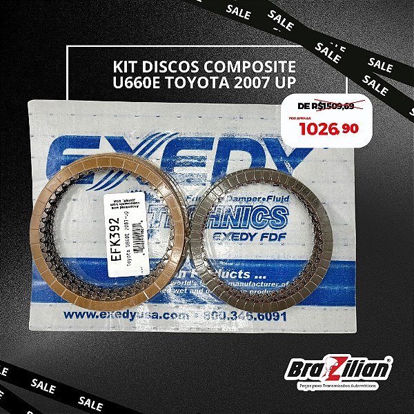 Kit Disco Composite Câmbio Automático U660 TOYOTA 2007 UP