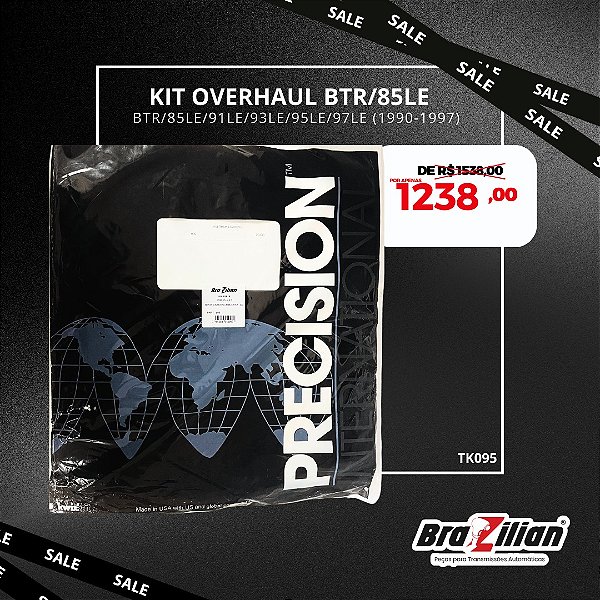 Jogo de Juntas Overhaul Câmbio Automático BTR 85LE 91LE 93LE 95LE 97LE