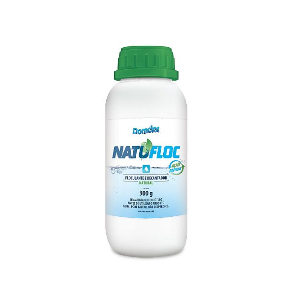 FLOCULANTE E DECANTADOR NATUFLOC DOMCLOR 300G